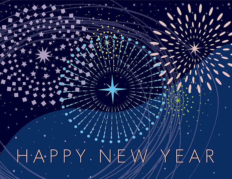 Blue New Year