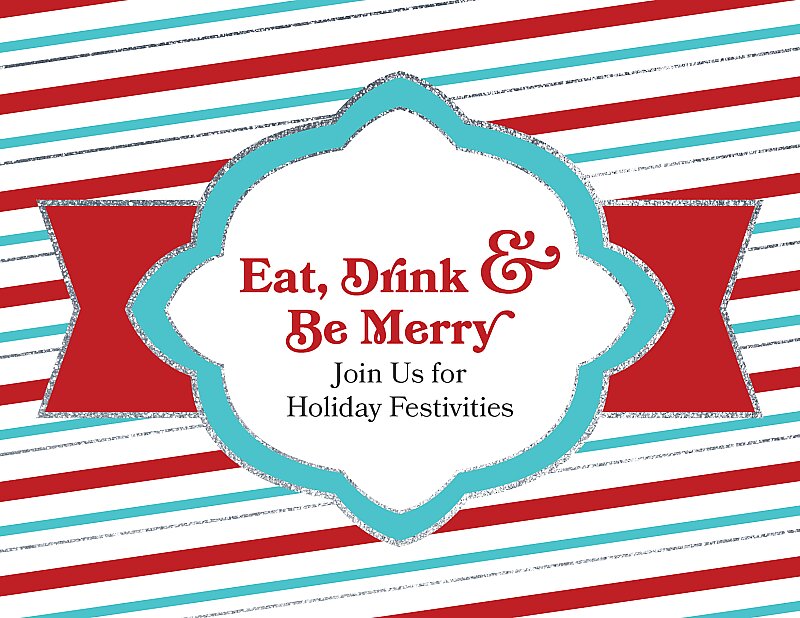 Eat Drink and Be Merry Invite
