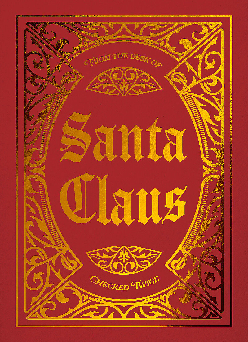 Gold Foil Limited Edition Santa Card