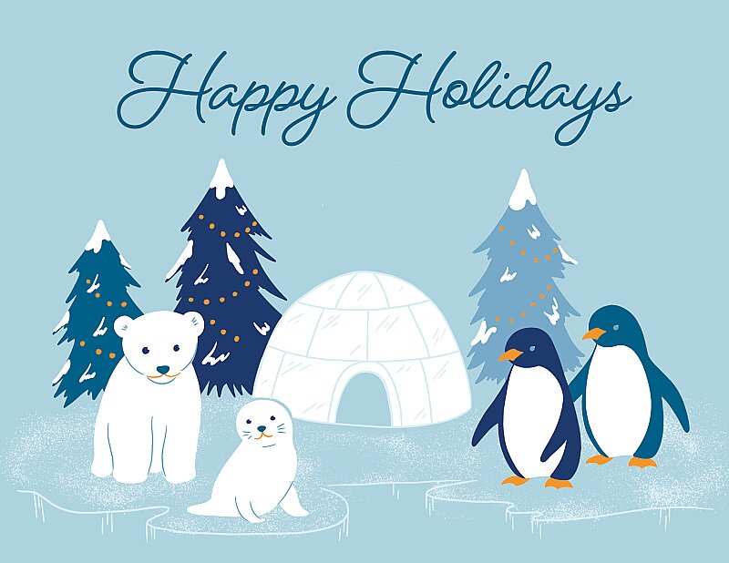 Happy Holidays - Arctic Animals