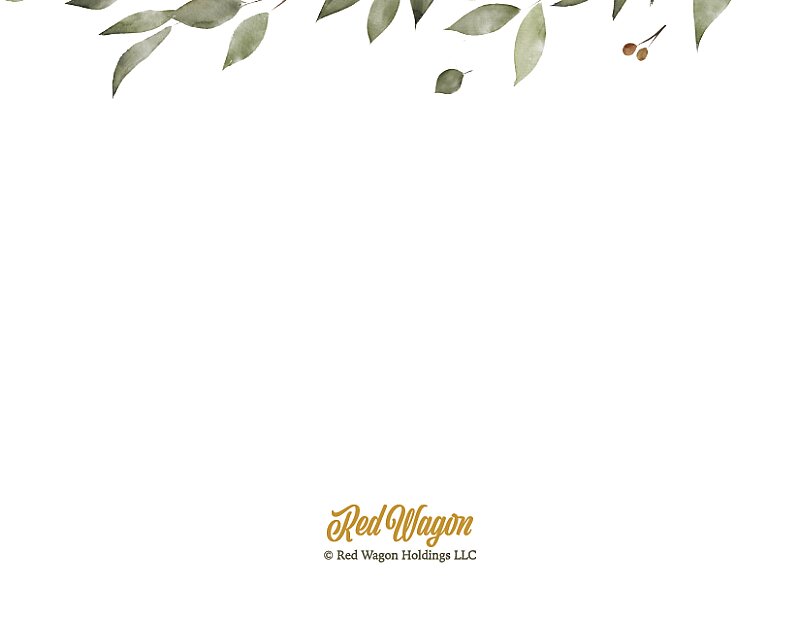 Happy New Year - Leaf Frame