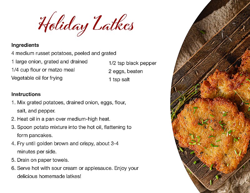 Holiday Latkes Recipe