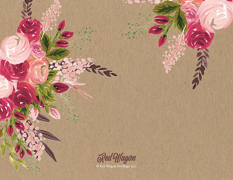 Kraft Floral I Love You