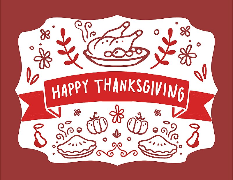Red Happy Thanksgiving