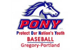 Gregory Portland Youth Baseball logo