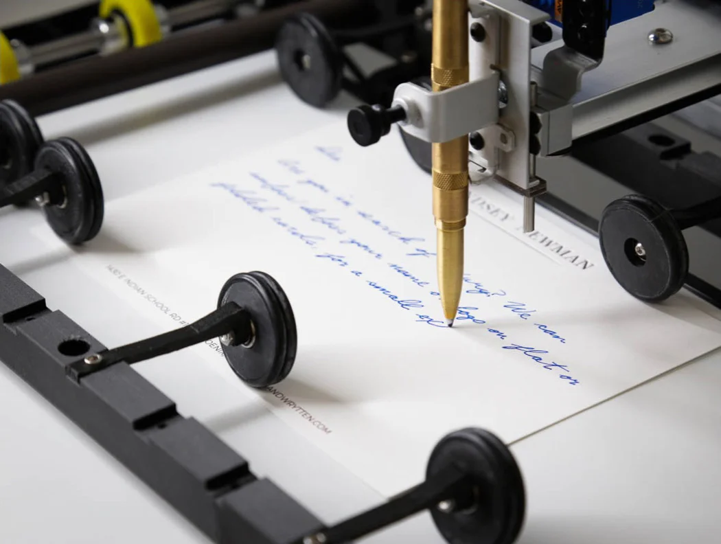 Advanced robotic handwriting technology with Pilot G2 pens